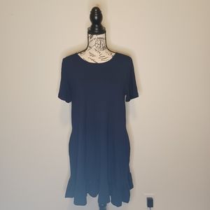 NWT Annabelle Womens Navy Blue Casual Dress Size M